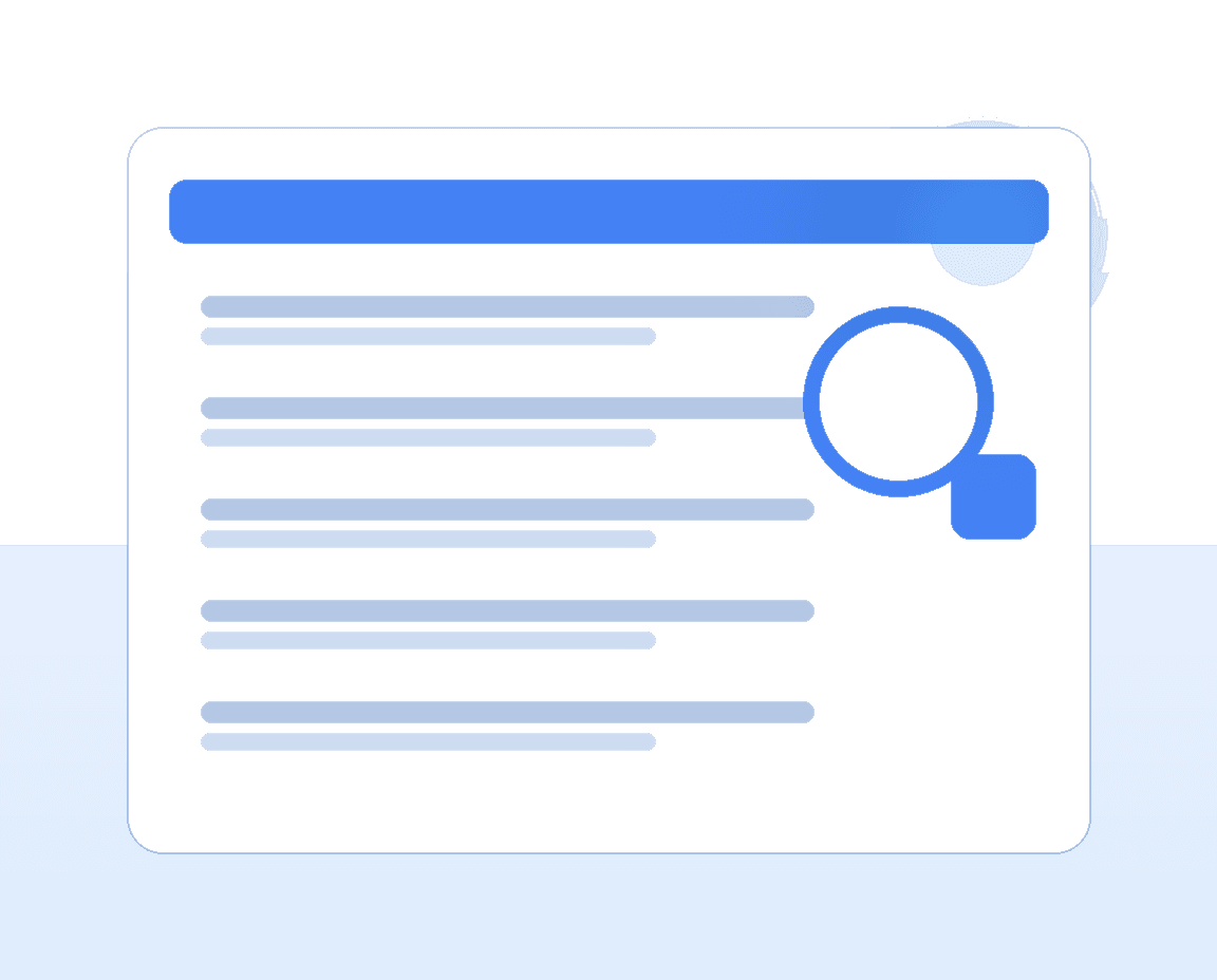 맞춤형 공고 검색 일러스트