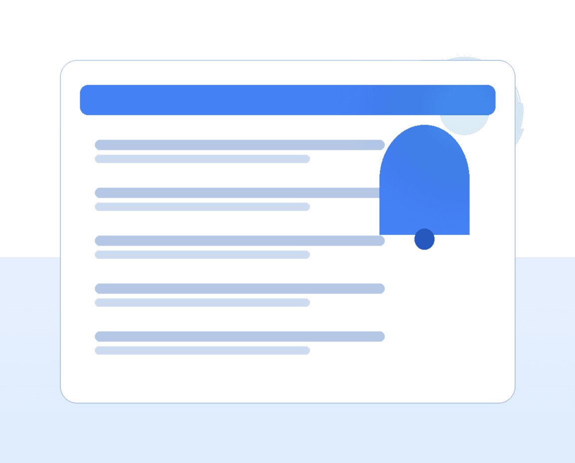 실시간 공고 알림 일러스트